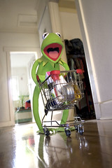 muppet and cart