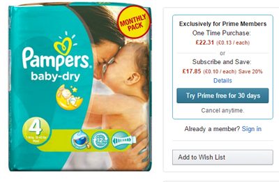 Amazon Pampers