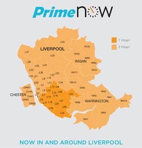 Amazon Prime Now Liverpool