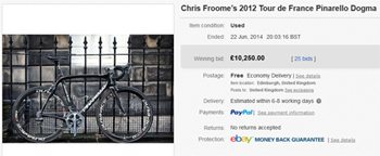 Chris Froome Bike