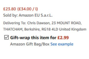 Christmas Gifts on Amazon Gift Wrap service