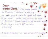 Christmas letter to Santa