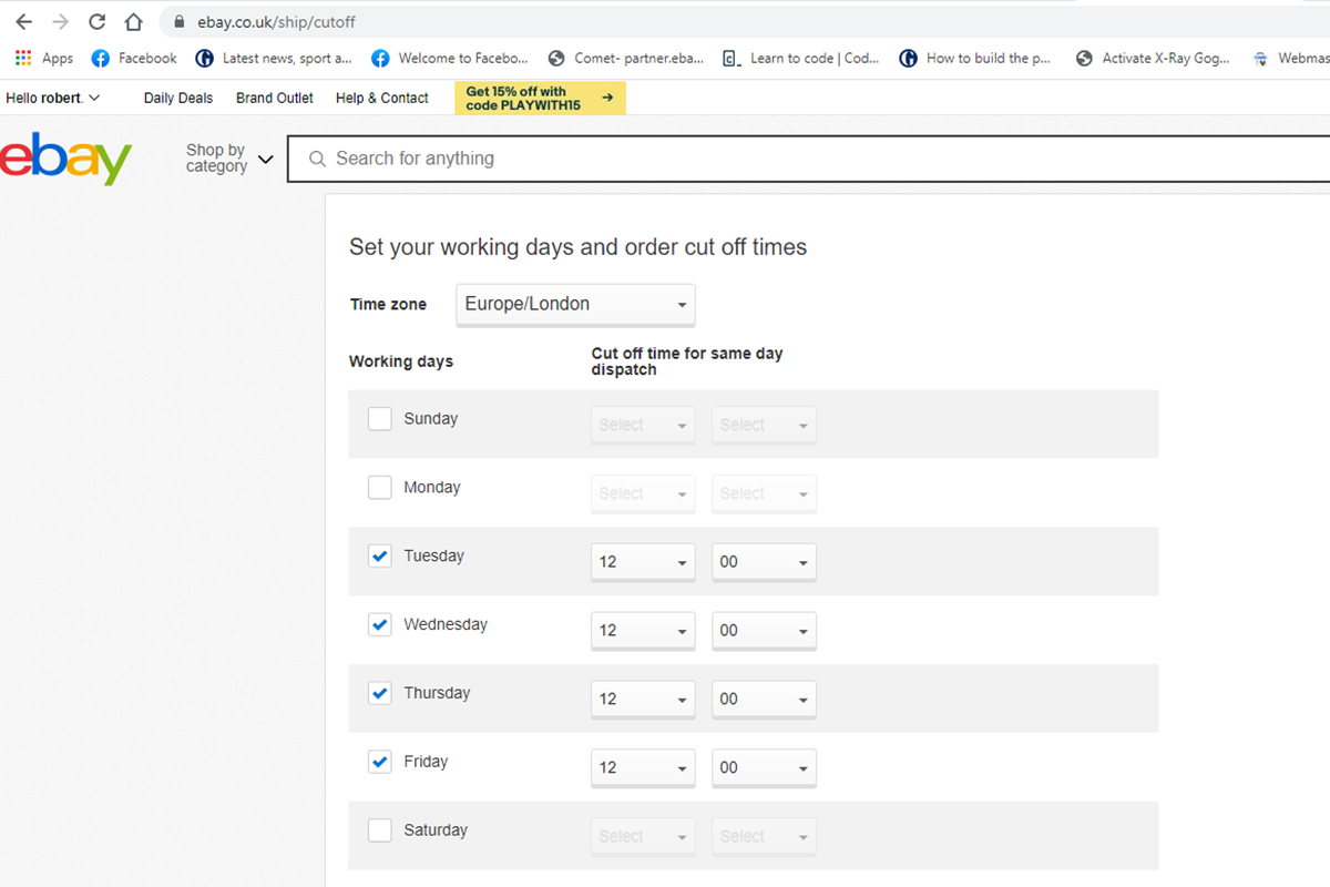 Extending dispatch times and retaining eBay Premium Service