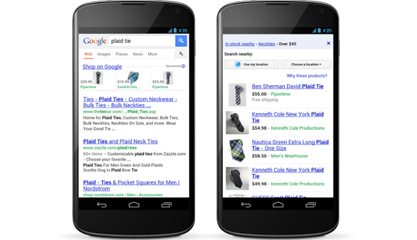 Google Product Listing Ads on Smartphones