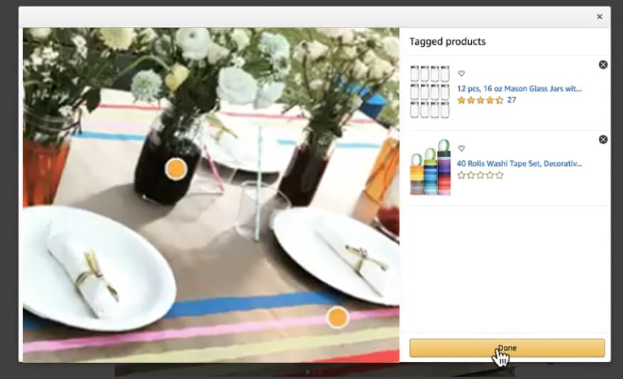 How to select image points to create Amazon shoppable images
