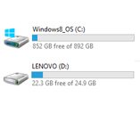 Lenovo G500 Partitions