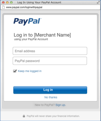 Log-In-With-PayPal