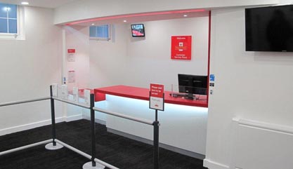 Manchester South DO customer service point interior