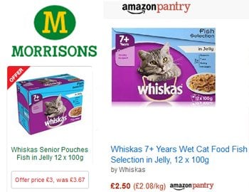 Morrisons vs Amazon Pantry Pricing