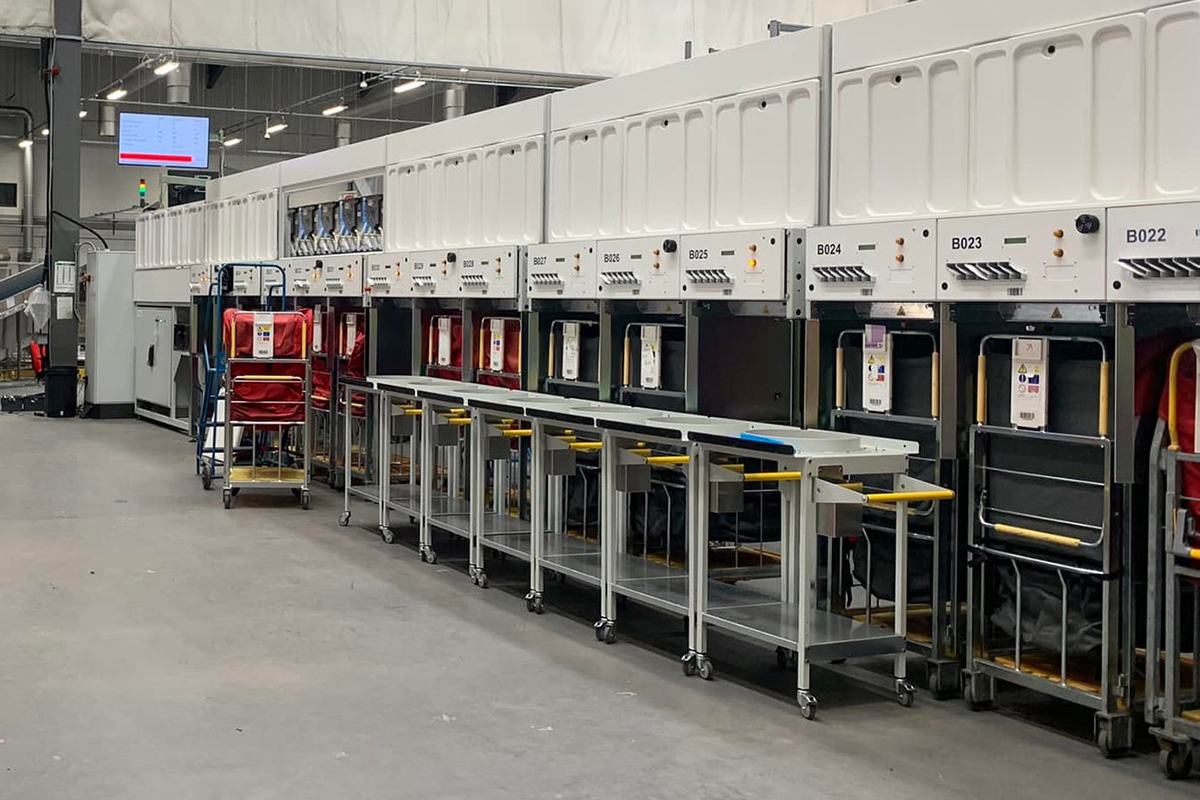 New Royal Mail Southampton fully automated parcel sorting machine