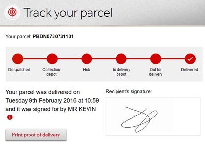 Parcelforce Tracking