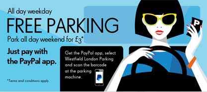 PayPal Parking at Westfield
