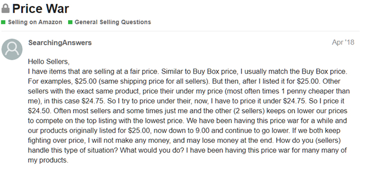 Amazon Pricing to win the Buy Box Seller Forum quote