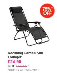 Reclining Sun Lounger on eBay