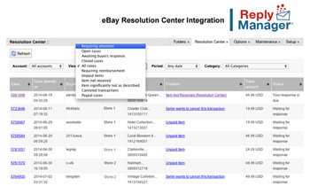 ReplyManager eBay Resolution Center Integration