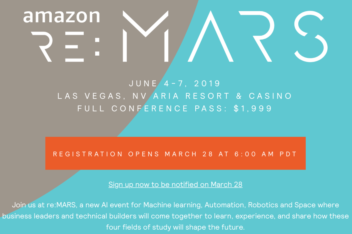 Amazon re:MARS event: How artificial intelligence will shape the future ...