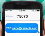 Text to register with the TPS
