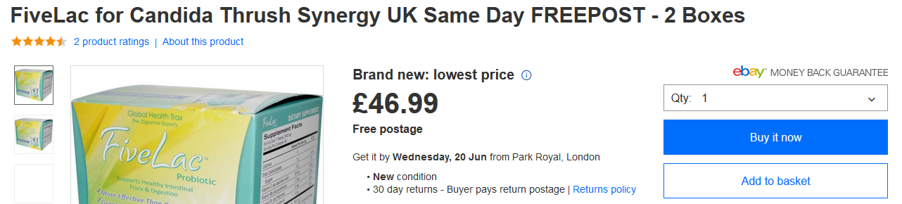 eBay Shop by Product UK Same Day FREEPOST - 2 Boxes