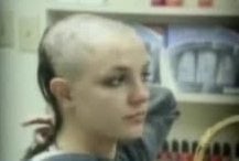 Britney Spears cutting off her hair