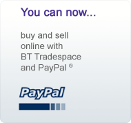 Buy and sell with PayPal on BT Tradespace