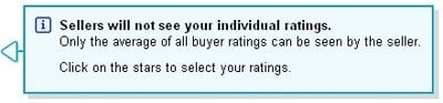 Detailed Seller Ratings Message