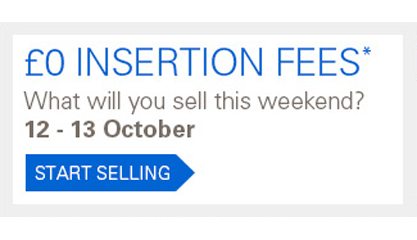 eBay 12th 13th October promo
