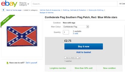 eBay Confederate Flag
