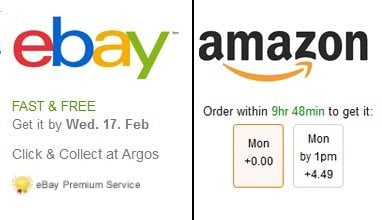eBay Shipping vs Amazon Shipping