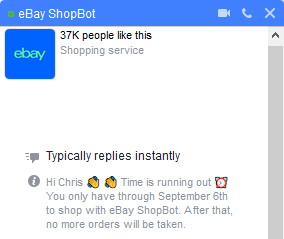 eBay Shopbot Shopnot