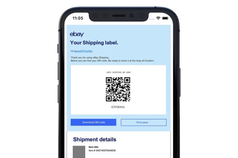 eBay USPS QR Codes remove need for printed labels ChannelX