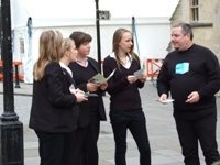 Girls from Bristol Cathedral School at Get Safe Online