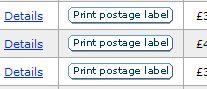 Paypal postage label buttons