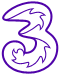 three_logo_violet_bg