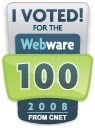 Webware 100 Awards 2008