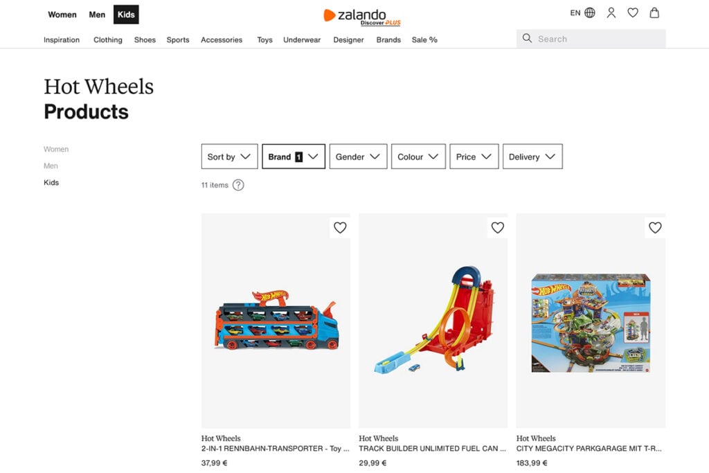 Zalando add toys to marketplace