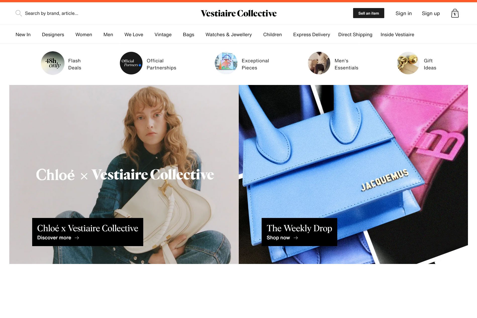 Vestiaire Collective Web Design Inspiration - Webspo