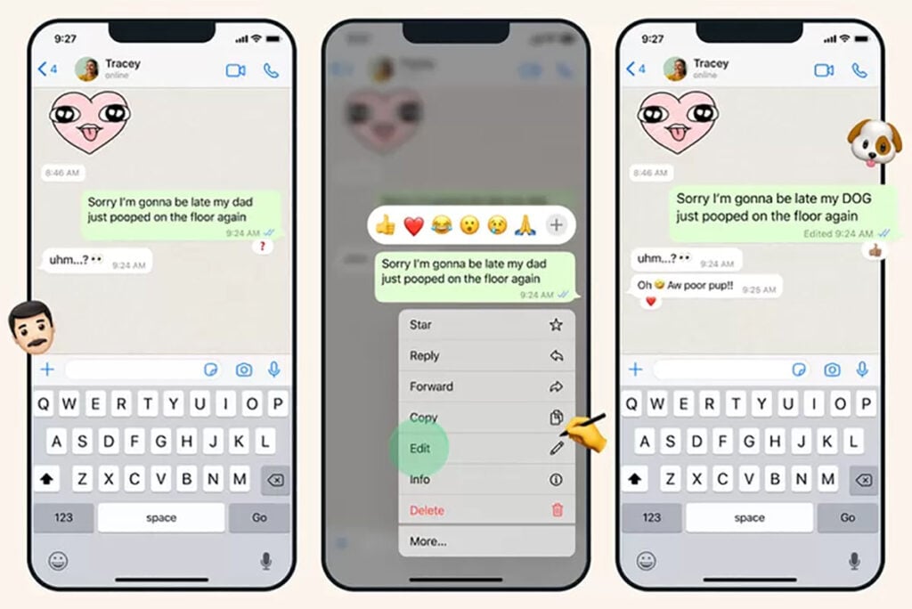 Whatsapp message editing adds clarity to chats