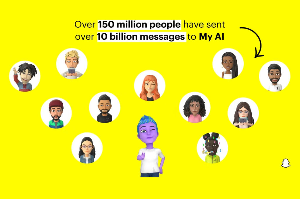 SnapChap My AI - 10bn messages from 150m people