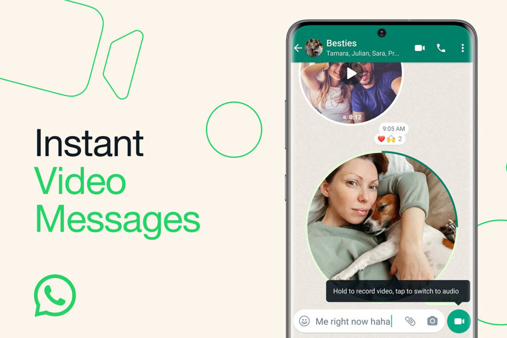 WhatsApp instant video messages launched