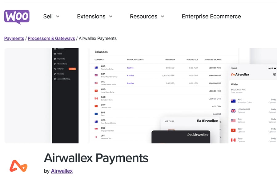 Airwallex to power cross-border commerce for Woo global merchants
