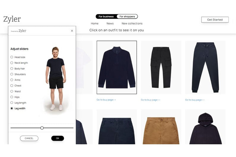 Zyler Virtual Try-On for Menswear Launched
