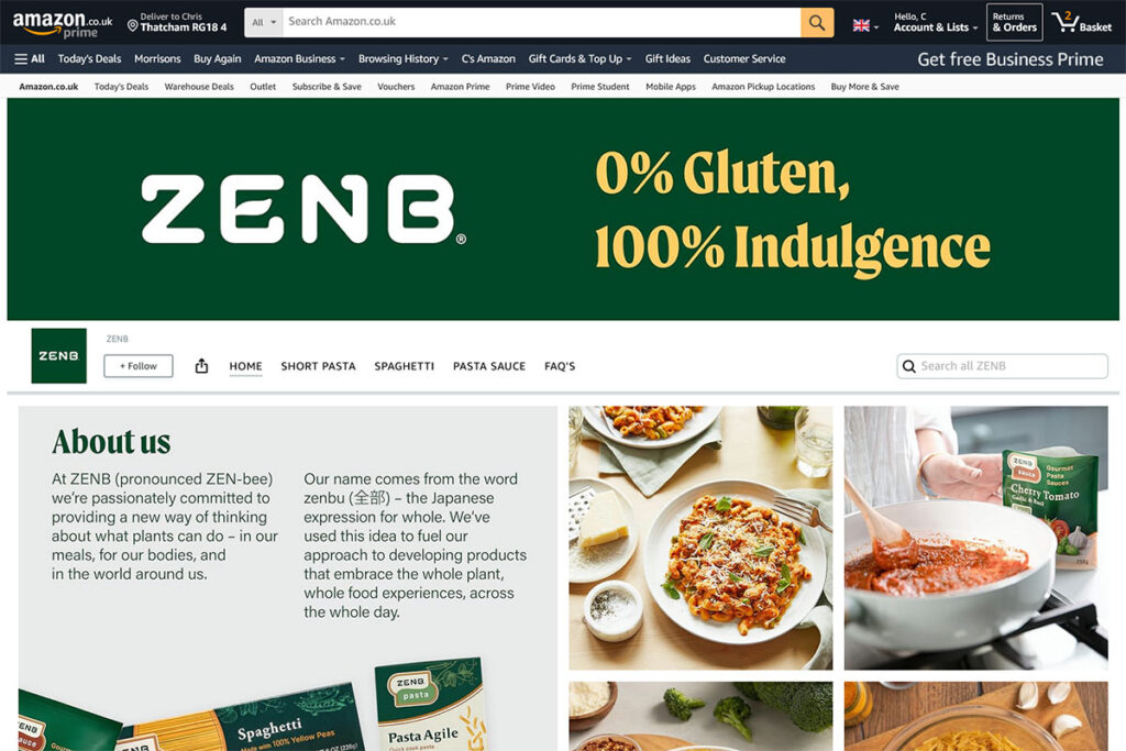 How ZENB become an Amazon Best Selling Pasta Brand