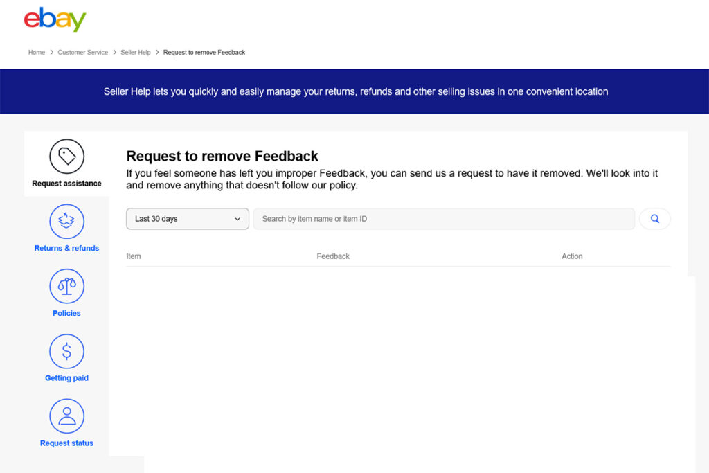 eBay Feedback Removal gets fairer