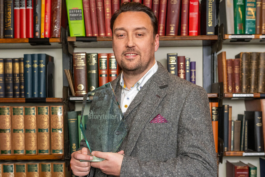 JD Kirk winner of £20,000 Kindle Storyteller Award