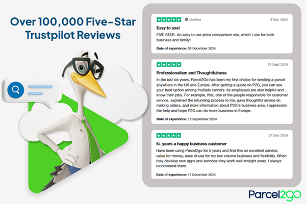 Parcel2Go Celebrates 100,000 Five Star Trustpilot Reviews