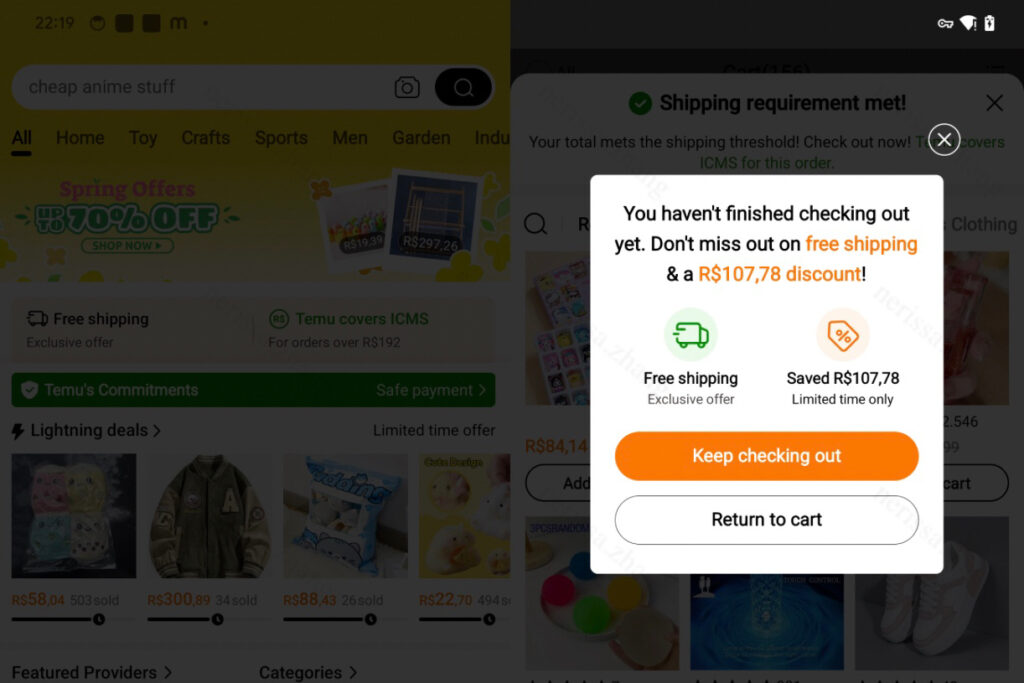 Temu Adopts Android New Screen Dim Feature