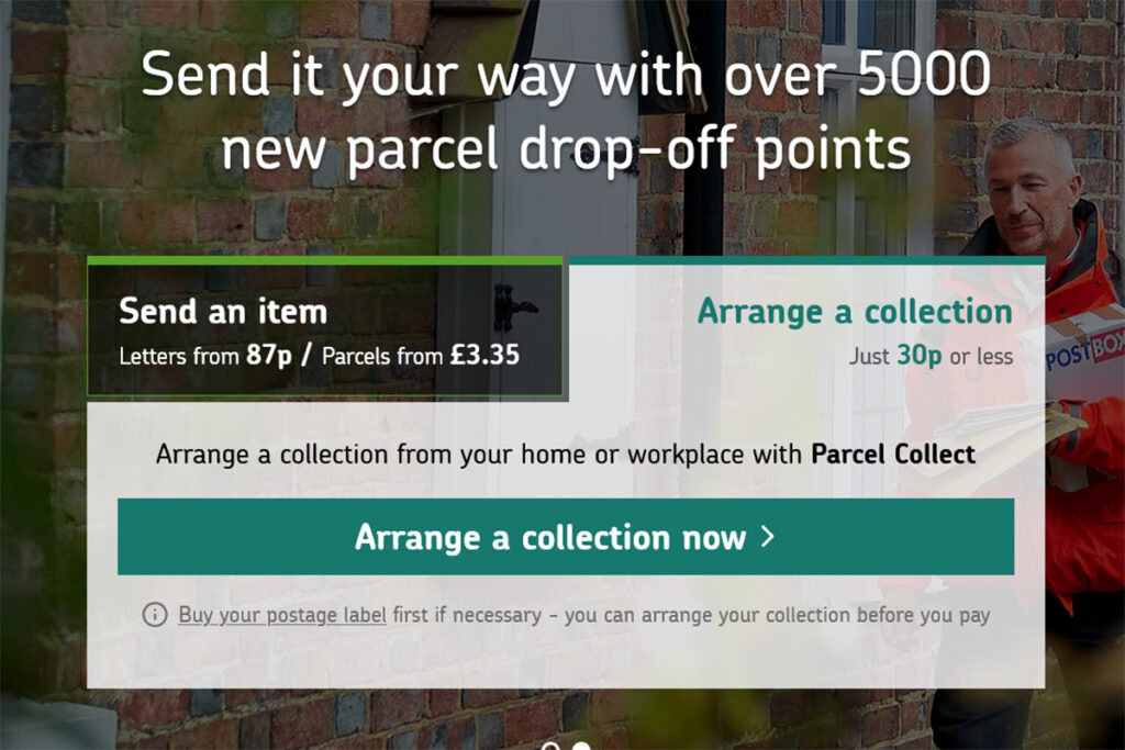 Royal Mail Parcel Collect charge re-introduced