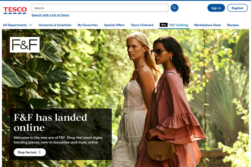 Whistl Fulfilment support Tesco F&F Online launch