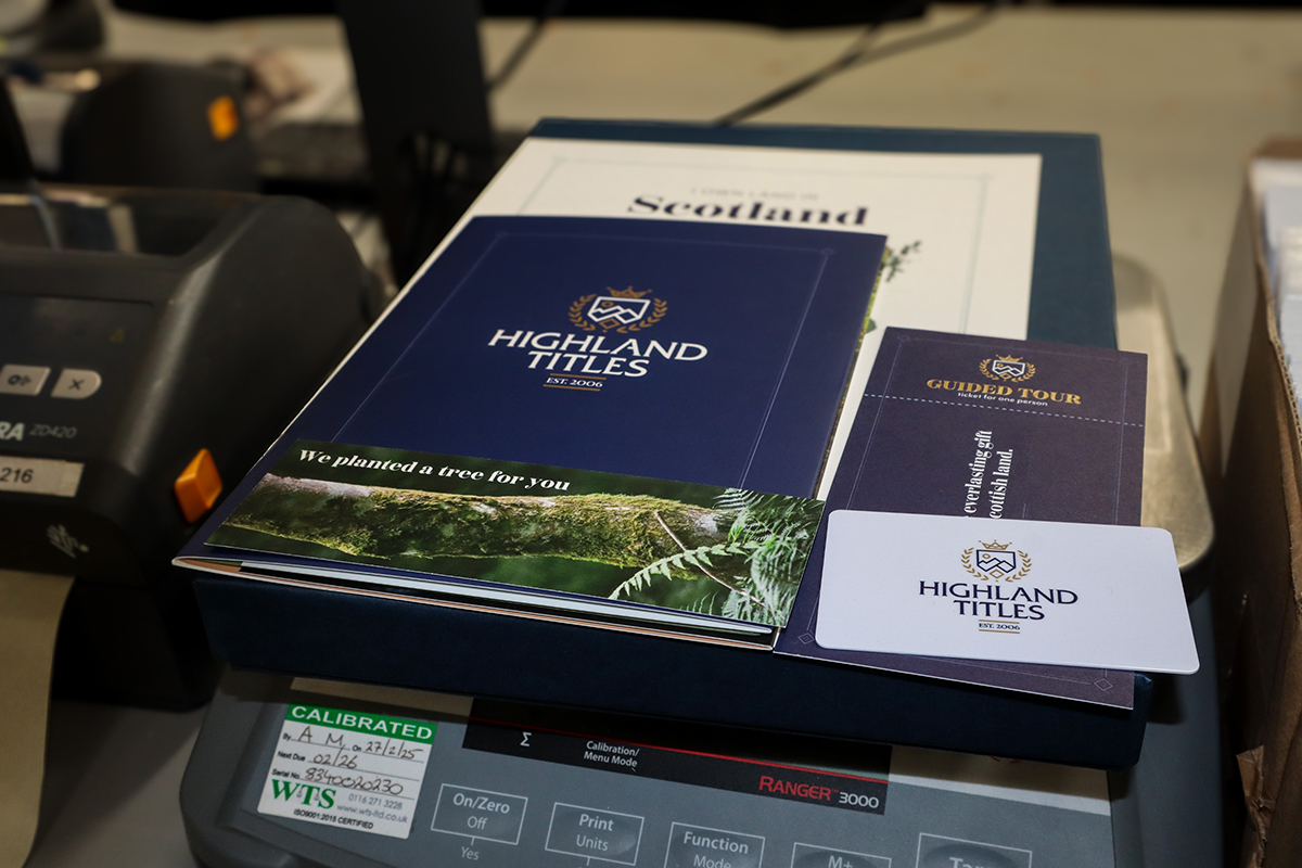 Highland Titles print, pack and worldwide dispatch with Ascendia