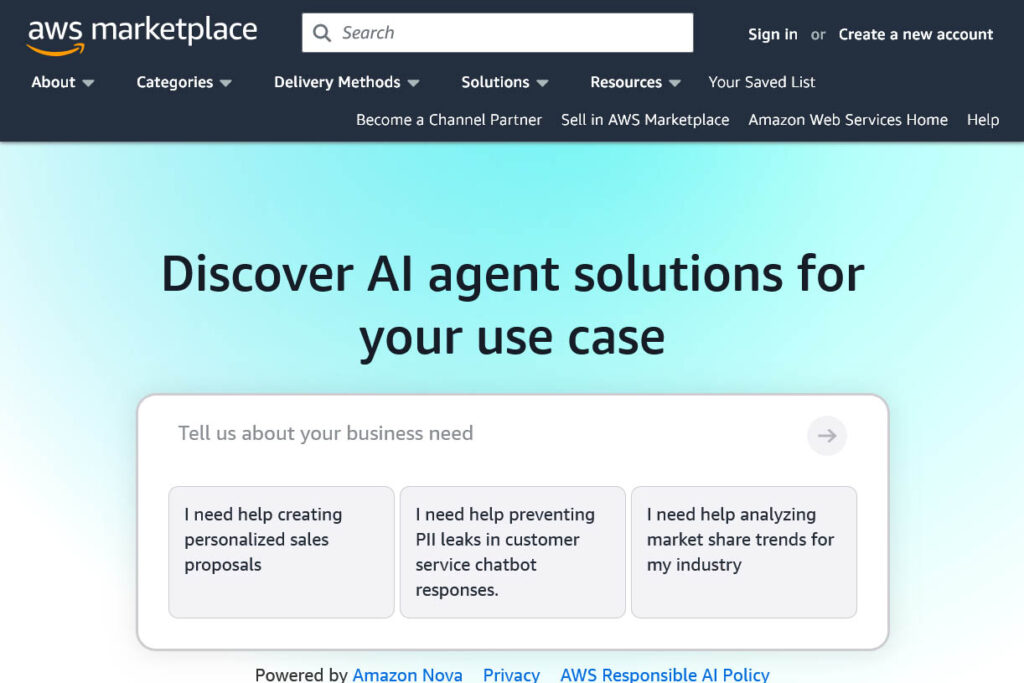 New AWS AI Agents live with Solace Agent Mesh